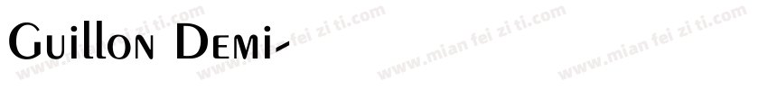 Guillon Demi字体转换